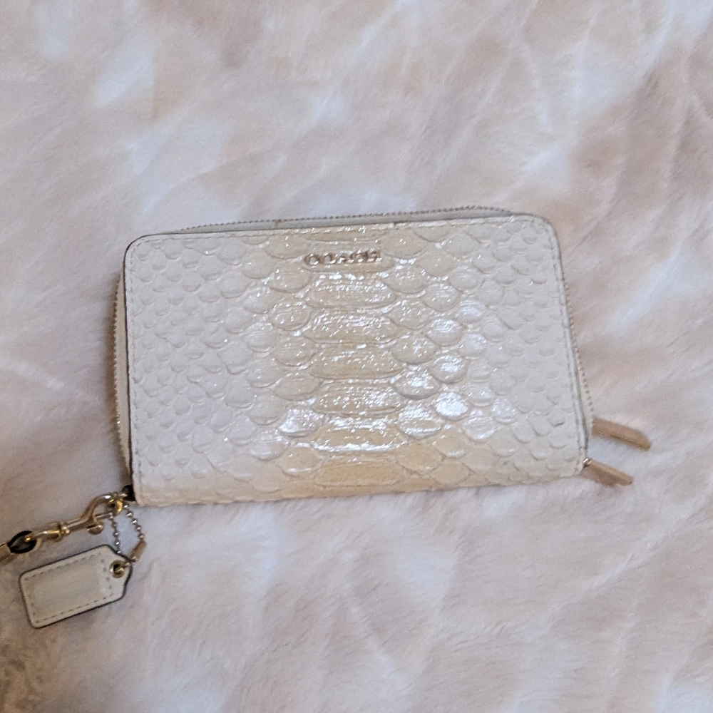 Coach Cream Textured Women's Bag